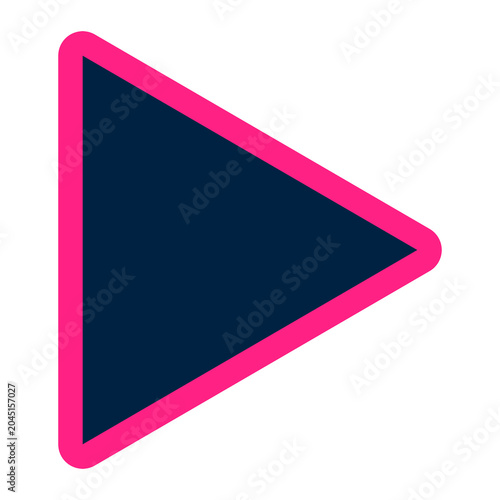 Принти на полотні Play button icon png, transparent background