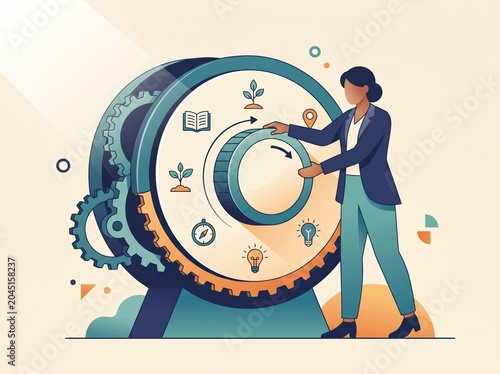 Professional Turning Gear Mechanism Toward New Life Stage Transition Concept