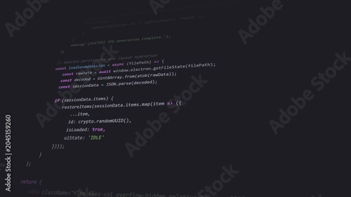 glitch error computer code programming script dark screen background  static noise digital code 