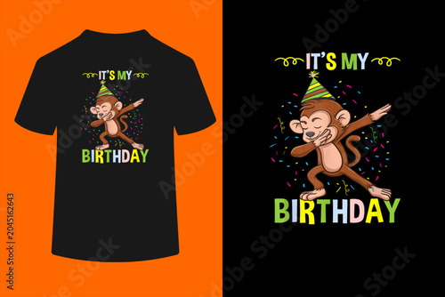 Photography Its My Birthday Monkey T-Shirt