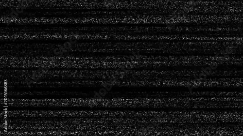 Black and White Television Static Noise Pattern screen ,TV snow or noise concept, no signal concept. Tv screen noise glitch effect. Bad Tv Signal animation  