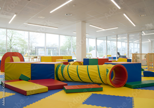 Colorful play area for children