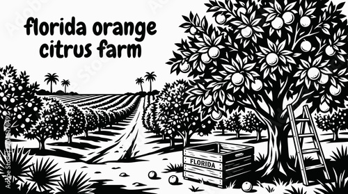 florida citrus american farm agriculture rural countryside crop harvest farming landscape field agribusiness destination