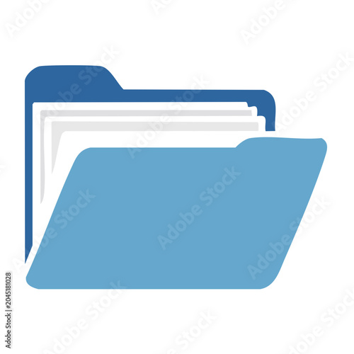 Open folder with documents icon