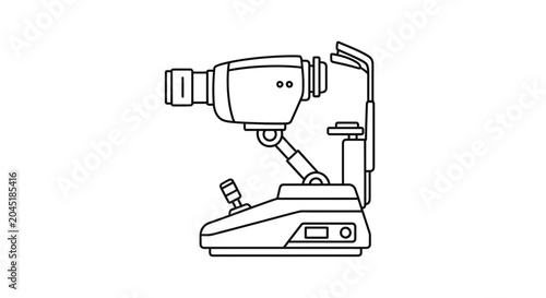 Ophthalmic Slit Lamp Microscope for Eye Examination - Medical Equipment Icon
