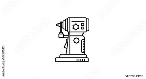 Ophthalmic Slit Lamp Microscope for Eye Examination, Medical Equipment Icon