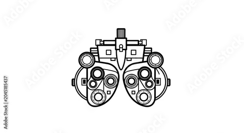 Optometrist Phoropter for Eye Exam, Vision Testing Equipment, Ophthalmology Tool