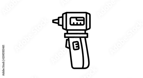 Otoscope Icon, Medical Device for Ear Examination, Healthcare Symbol