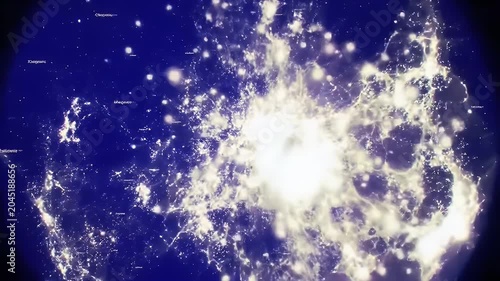 Galaxy Lights Abstract.