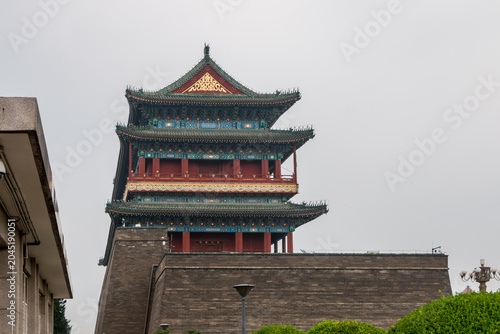 Fotografía Beijing, China at the Zhengyangmen Gatehouse in Tiananmen Square.