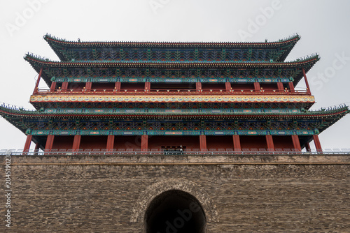 Fotografía Beijing, China at the Zhengyangmen Gatehouse in Tiananmen Square.
