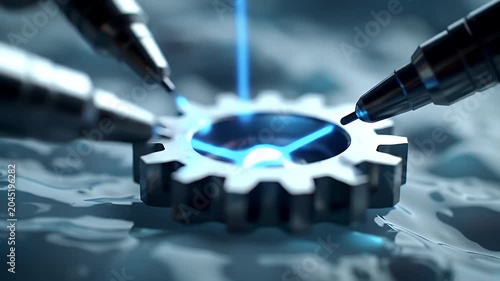 Gear Engraving with Lasers.