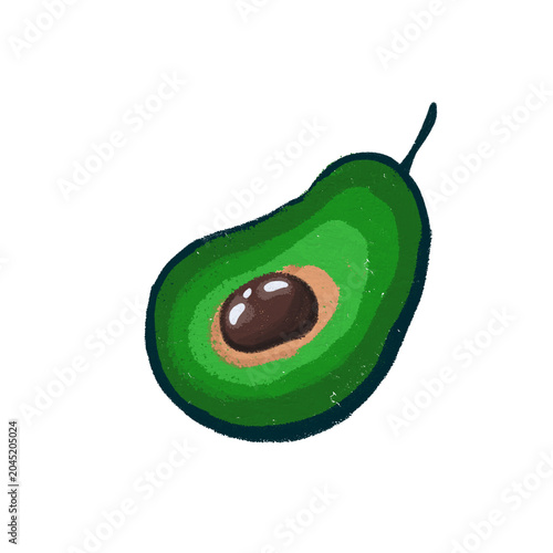 green avocado,food, vitamin, illustration 