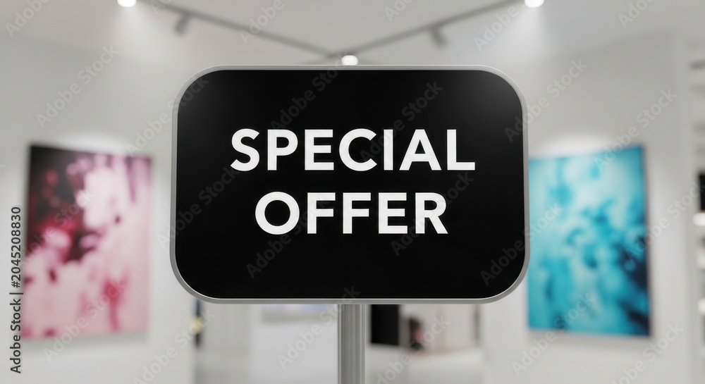 Fototapeta premium Special Offer Sign in Gallery