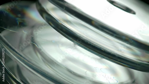 Glass Spirals Abstract.