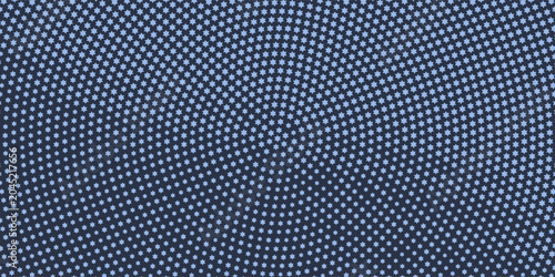 Foto Stars Modern Halftone Geometry Pattern Vector Smooth Camber Border Blue Abstract Background