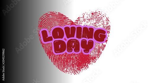 Cuadro en lienzo illustration design to commemorate loving day