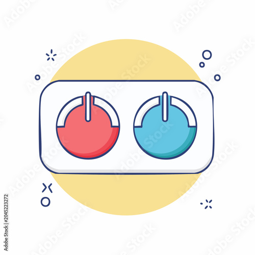 Two Power Buttons Icon