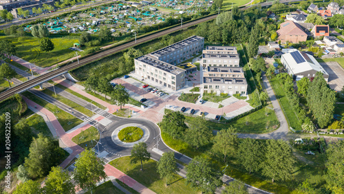 Aerial View of Flexwoningen Ruimtebaan in Zoetermeer