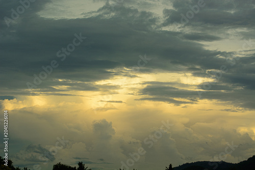 clouds in the sky