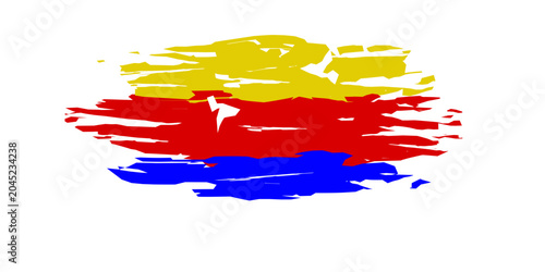 Photos colombian flag in grunge style
