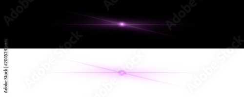 Cuadro en lienzo Abstract Glowing Purple Lens Flare Energy Effect for Sci-Fi Backgrounds and Digi