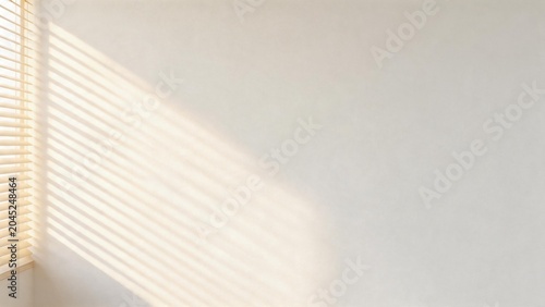 Sunlight through window blinds
