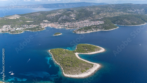Foto Paklinski islands aerial view hvar island croatia