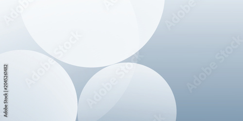 Abstract background with large overlapping circle shapes, pale grayish blue tone, for minimalist interior Poster, professional social media Banner