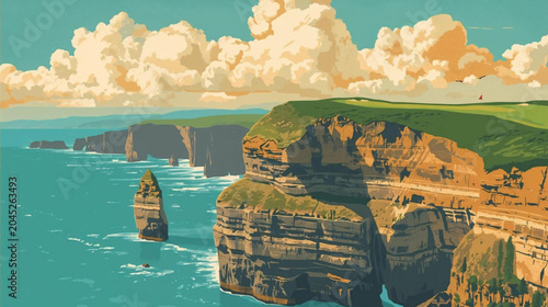 Photography Illustration of a ocean scene