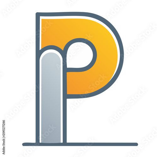 Stylized Letter P Logo
