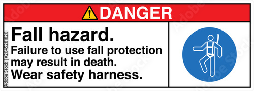 Photos Safety Sign Danger Fall Hazar...