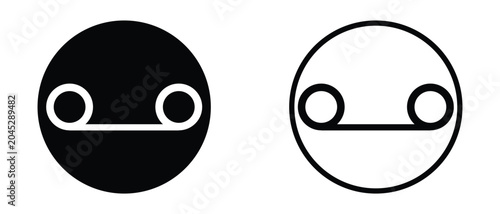 Voicemail Icon, Voicemail Icon Set, abstract voice mail icon on white background.