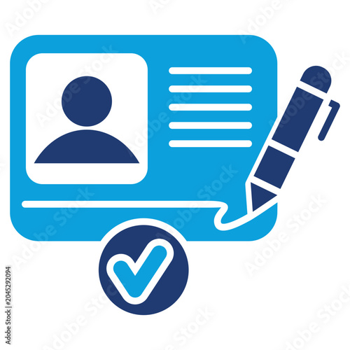 Quadro su tela registration icon