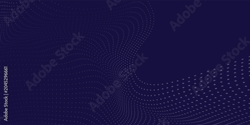 Фотография Line dots blue wavy halftone background