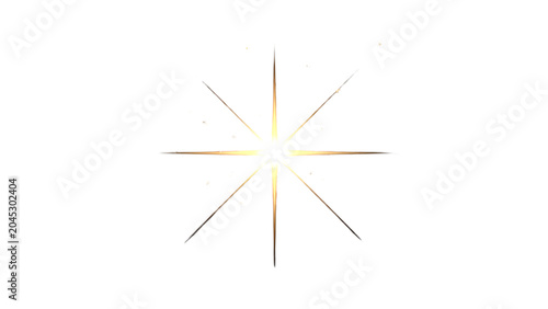 Golden Starburst Radiates Light