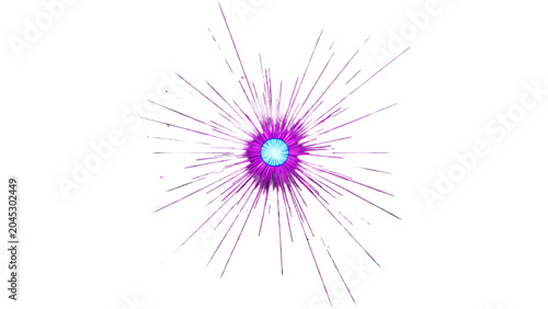 Vibrant Purple Light Emits