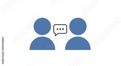Two people talking in a chat.