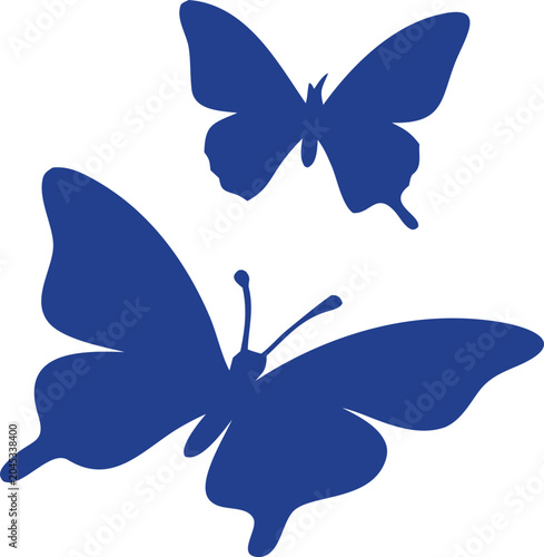 butterfly flat vectors icon