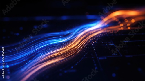 Dynamic wave track light fractial colorfull  Abstract illustration gradient modern background