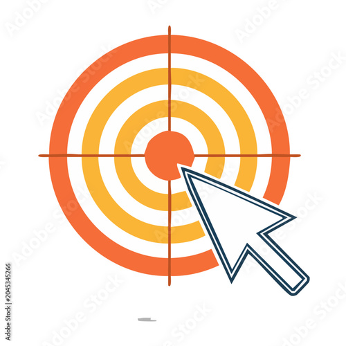 Target and cursor icon