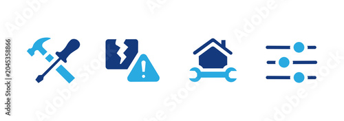 Fotografi Repair icon set