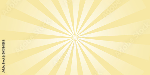 Cuadro en lienzo Background with yellow gradient and concentrated lines interspersed with stars