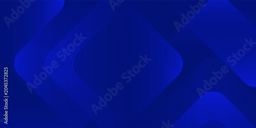 Foto Abstract blue background with glowing geometric lines
