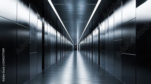 Empty modern corridor
