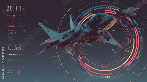 Digital infographic style with spacecraft and dates, sleek modern look, soft neon palette