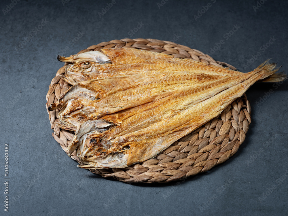 Obraz premium Dried pollack, traditional Korean food ingredient