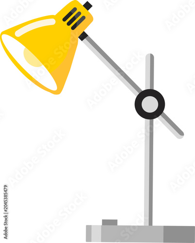 фотографія a yellow desk lamp