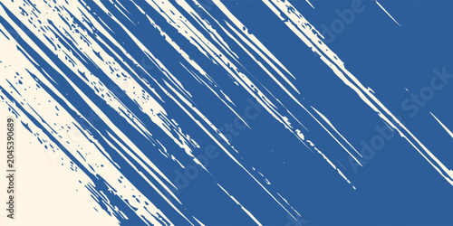 Grainy blue spiral brush stroke with spray texture. Hand drawn distress damaged edge abstract simple modern art