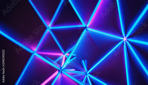 intersecting neon lines for...